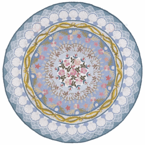 Seaside Garden Round Carpet Floor Rug Living Room Bedroom Decor Round Area Rug Carpet