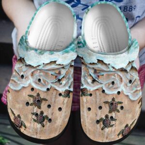 Seaturtle Personalized Clog Custom Crocs Comfortablefashion Style Comfortable For Women Men Kid Print 3D Little Turtles