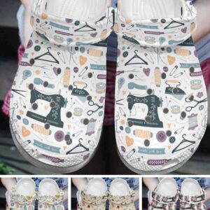 Sewing Personalize Clog Custom Crocs Fashionstyle Comfortable For Women Men Kid Print 3D Collection 1
