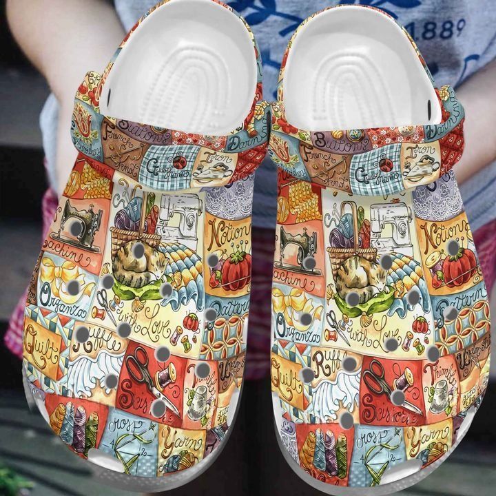 Sewing Personalize Clog Custom Crocs Fashionstyle Comfortable For Women Men Kid Print 3D Whitesole Sewing Pattern Sewing Personalize Clog Custom Crocs Fashionstyle Comfortable For Women Men Kid Print 3D Whitesole Sewing Pattern