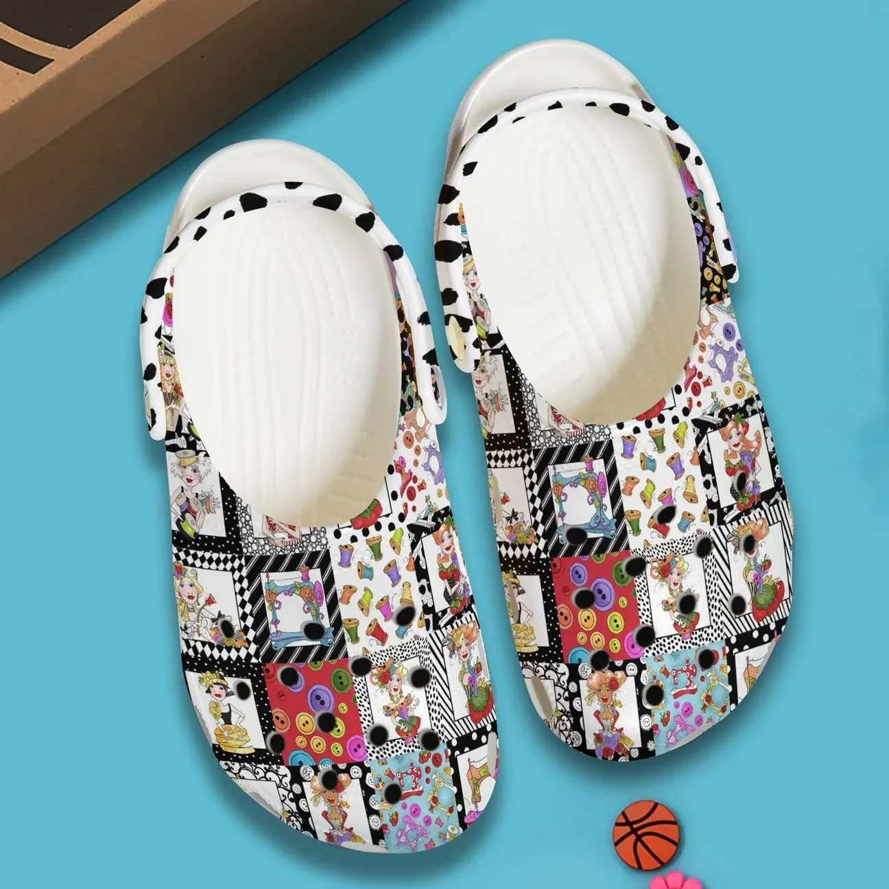 Sewing Personalized Clog Custom Crocs Comfortablefashion Style Comfortable For Women Men Kid Print 3D Sewing Lady Sewing Personalized Clog Custom Crocs Comfortablefashion Style Comfortable For Women Men Kid Print 3D Sewing Lady