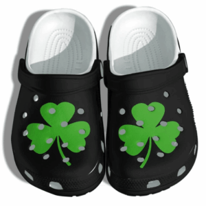Shamrock Clover Lucky Flower Shoes Crocs Clog – Irish Patricks Day Merch Crocs Clog Shoes Gifts For Men Woman