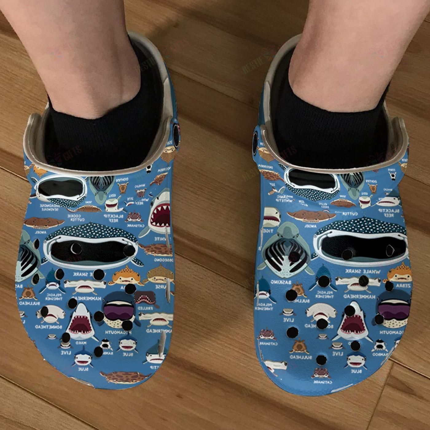 Shark Collection Crocs Clog Classic Clogs Shoes Shark Collection Crocs Clog Classic Clogs Shoes