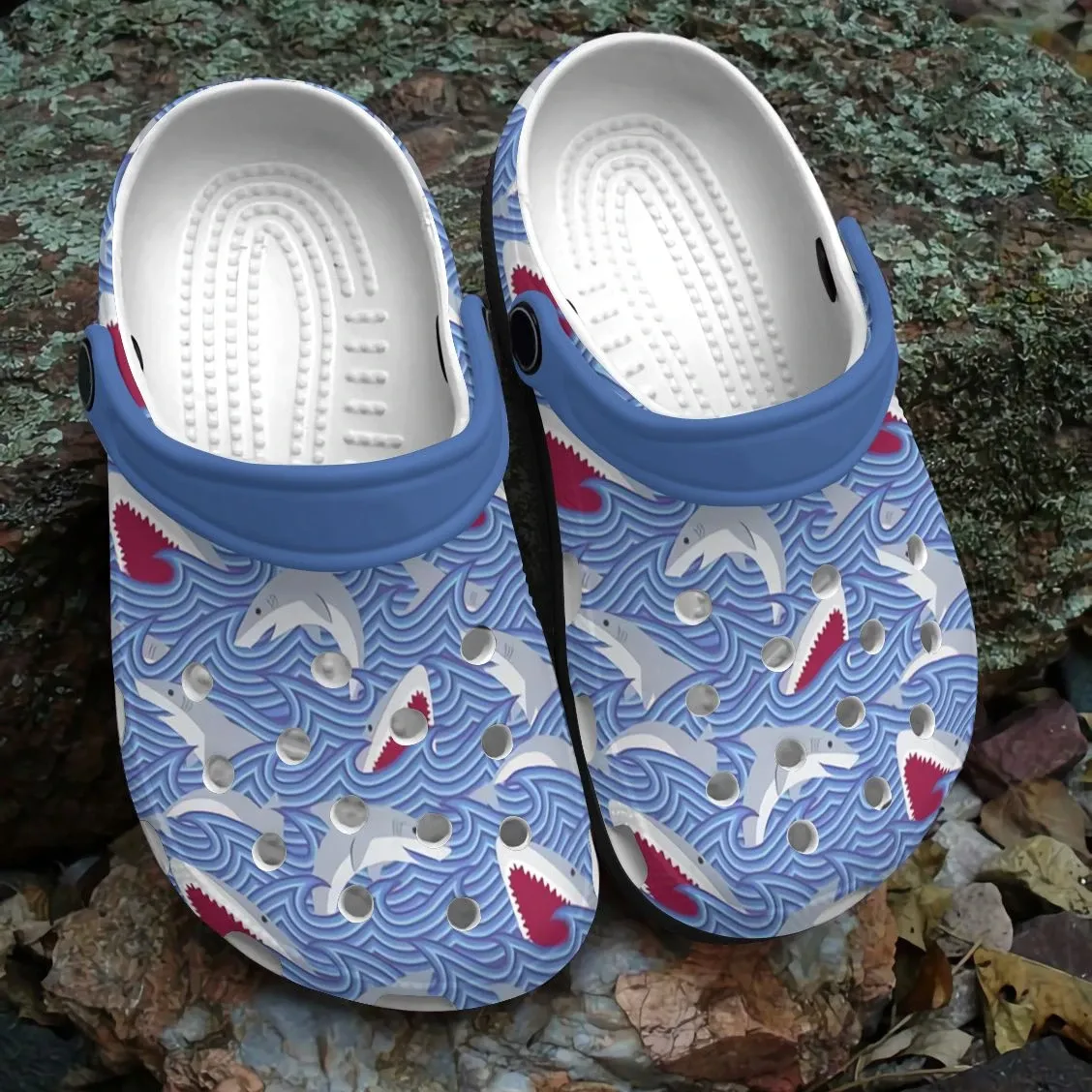 Shark Personalized Clog Custom Crocs Comfortablefashion Style Comfortable For Women Men Kid Print 3D Cute Shark Shark Personalized Clog Custom Crocs Comfortablefashion Style Comfortable For Women Men Kid Print 3D Cute Shark