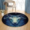 Sheep Round Carpet Floor Rug Living Room Bedroom Decor Round Area Rug Carpet