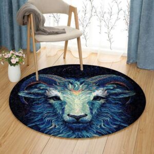 Sheep Round Carpet Floor Rug Living Room Bedroom Decor Round Area Rug Carpet