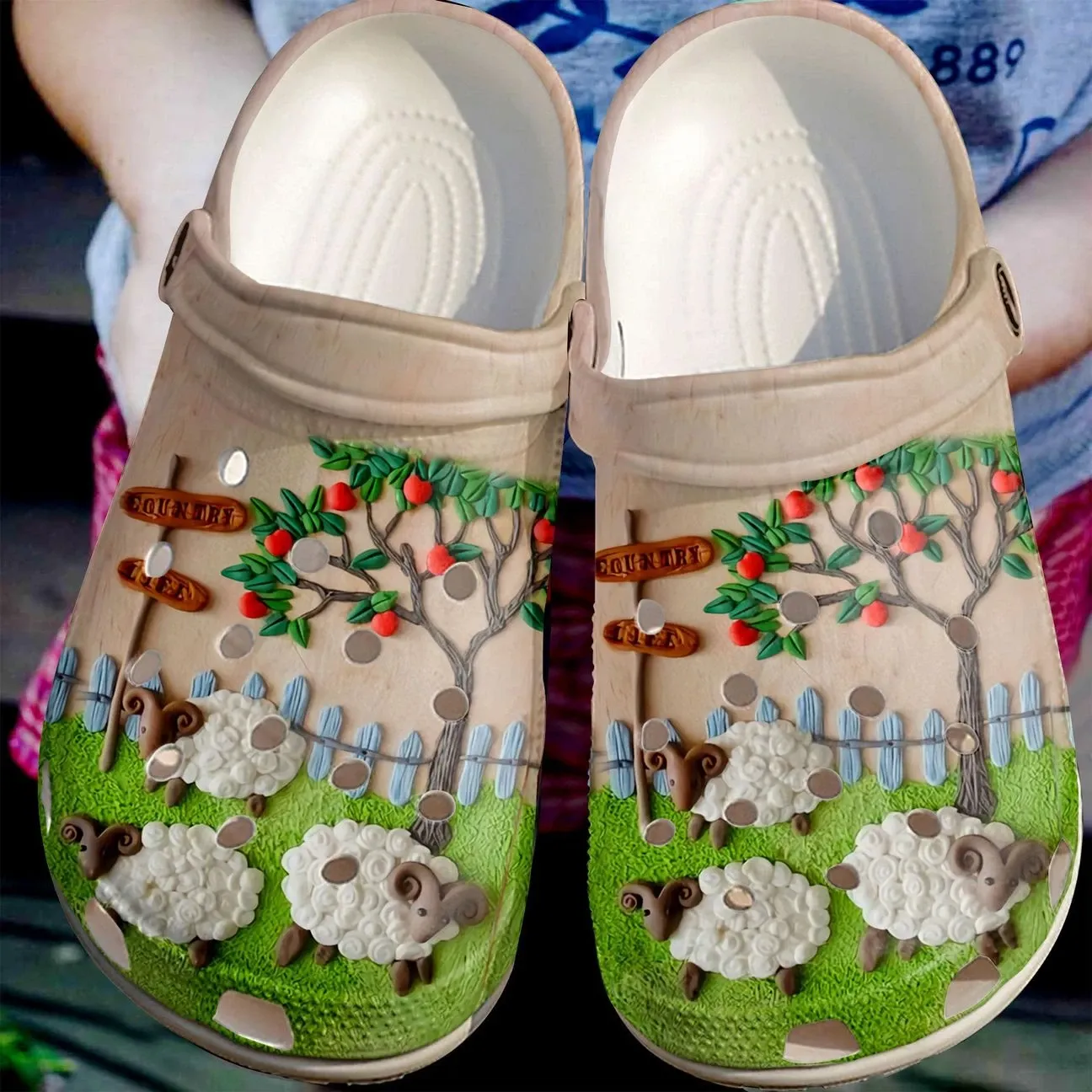 Sheep Personalize Clog Custom Crocs Fashionstyle Comfortable For Women Men Kid Print 3D Country Life Sheep Personalize Clog Custom Crocs Fashionstyle Comfortable For Women Men Kid Print 3D Country Life