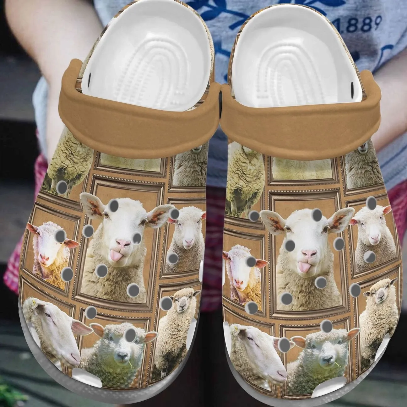 Sheep Personalize Clog Custom Crocs Fashionstyle Comfortable For Women Men Kid Print 3D Funny Sheep Sheep Personalize Clog Custom Crocs Fashionstyle Comfortable For Women Men Kid Print 3D Funny Sheep