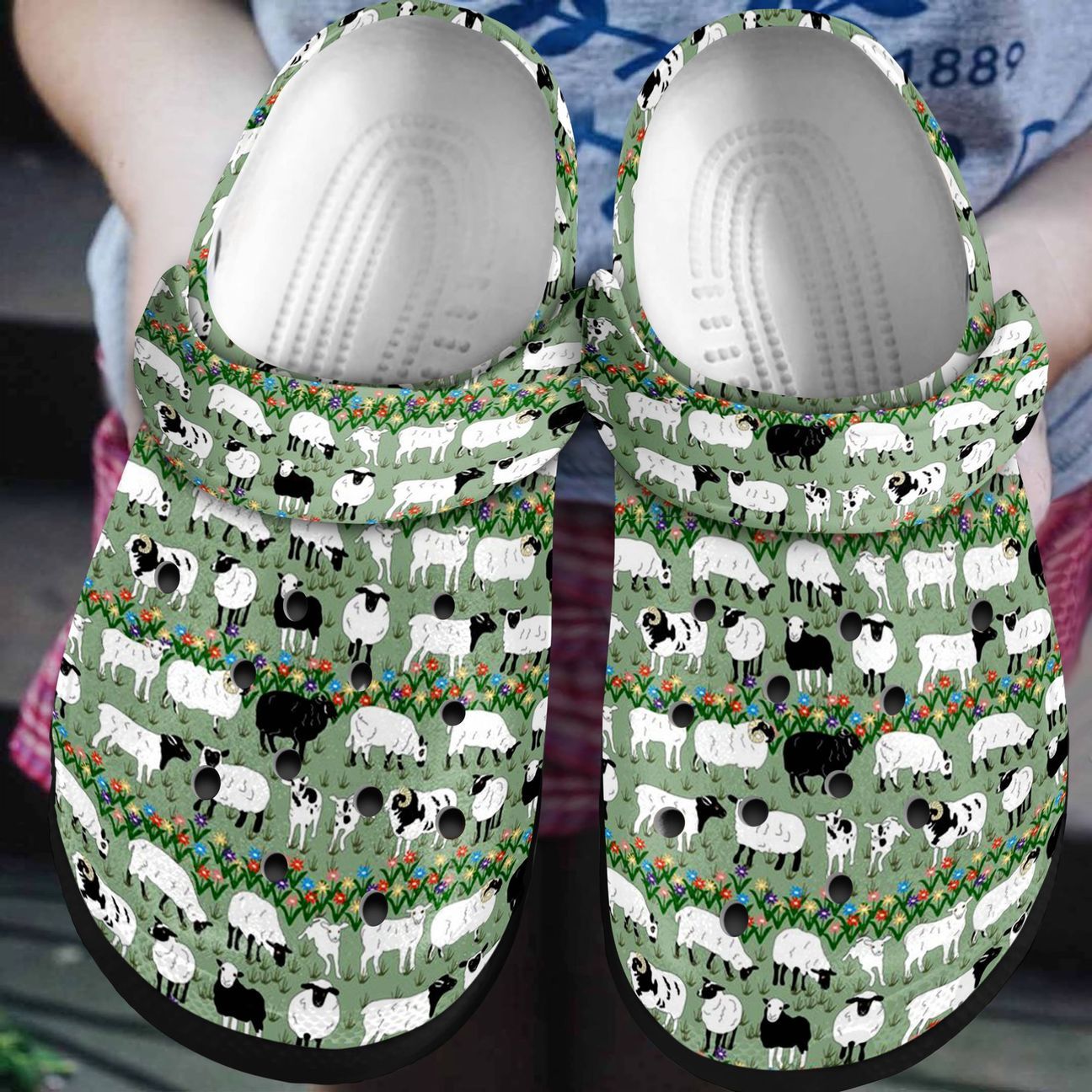 Sheep Personalized Clog Custom Crocs Comfortablefashion Style Comfortable For Women Men Kid Print 3D Sheep Field Sheep Personalized Clog Custom Crocs Comfortablefashion Style Comfortable For Women Men Kid Print 3D Sheep Field