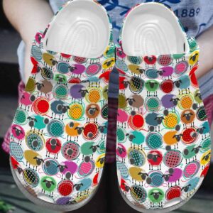 Sheep Personalized Clog Custom Crocs Comfortablefashion Style Comfortable For Women Men Kid Print 3D Sheep Yarn