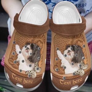 Shih Tzu Personalize Clog Custom Crocs Fashionstyle Comfortable For Women Men Kid Print 3D Personalized Cute Shih Tzu