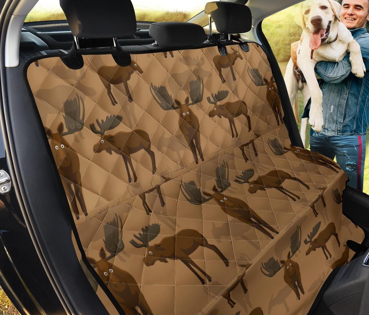 Sienna Color Background Moose Car Back Seat Cover Dog Car Seat Covers - ca5c5ad8a69e Sienna Color Background Moose Car Back Seat Cover Dog Car Seat Covers - ca5c5ad8a69e