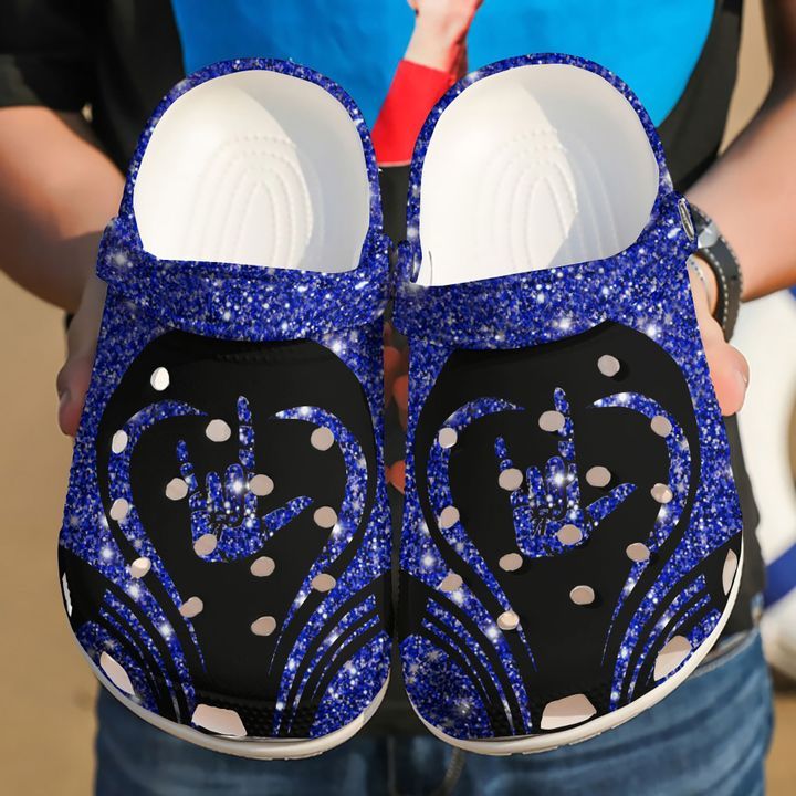 Sign Language Sparkle Love Sku 2145 Crocs Crocband Clog Comfortable For Mens Womens Classic Clog Water Shoes Sign Language Sparkle Love Sku 2145 Crocs Crocband Clog Comfortable For Mens Womens Classic Clog Water Shoes