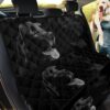 Silhouettes Black Labrador Dog Design Car Back Seat Cover Dog Car Seat Covers - b5c98f326348
