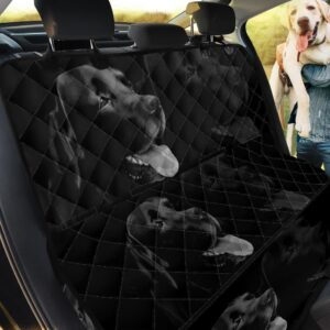 Silhouettes Black Labrador Dog Design Car Back Seat Cover Dog Car Seat Covers - b5c98f326348
