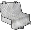Silver Grey Marble Print Pet Car Back Seat Cover - 52de949fbe75