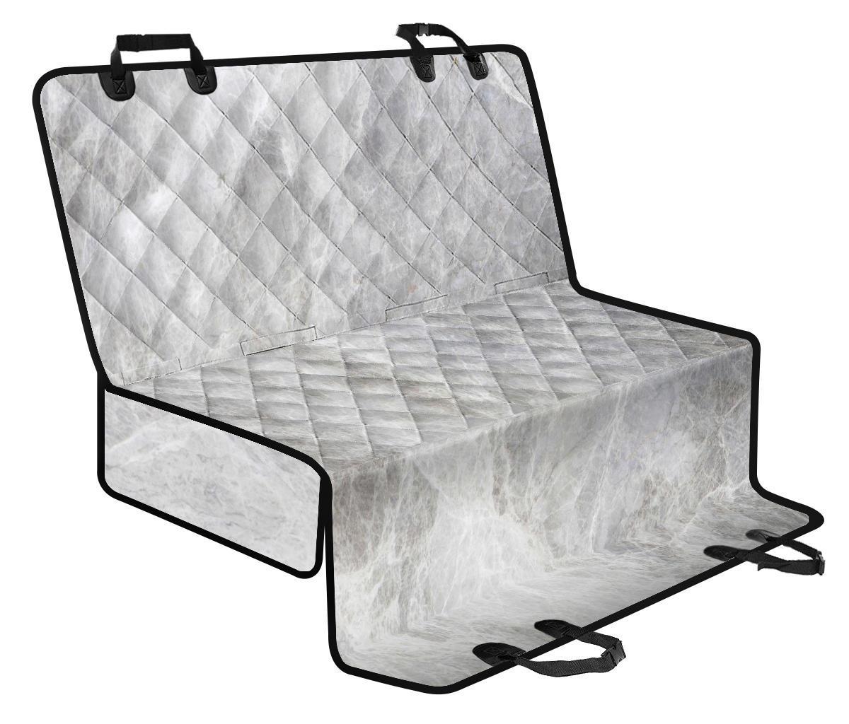 Silver Grey Marble Print Pet Car Back Seat Cover - 52de949fbe75 Silver Grey Marble Print Pet Car Back Seat Cover - 52de949fbe75