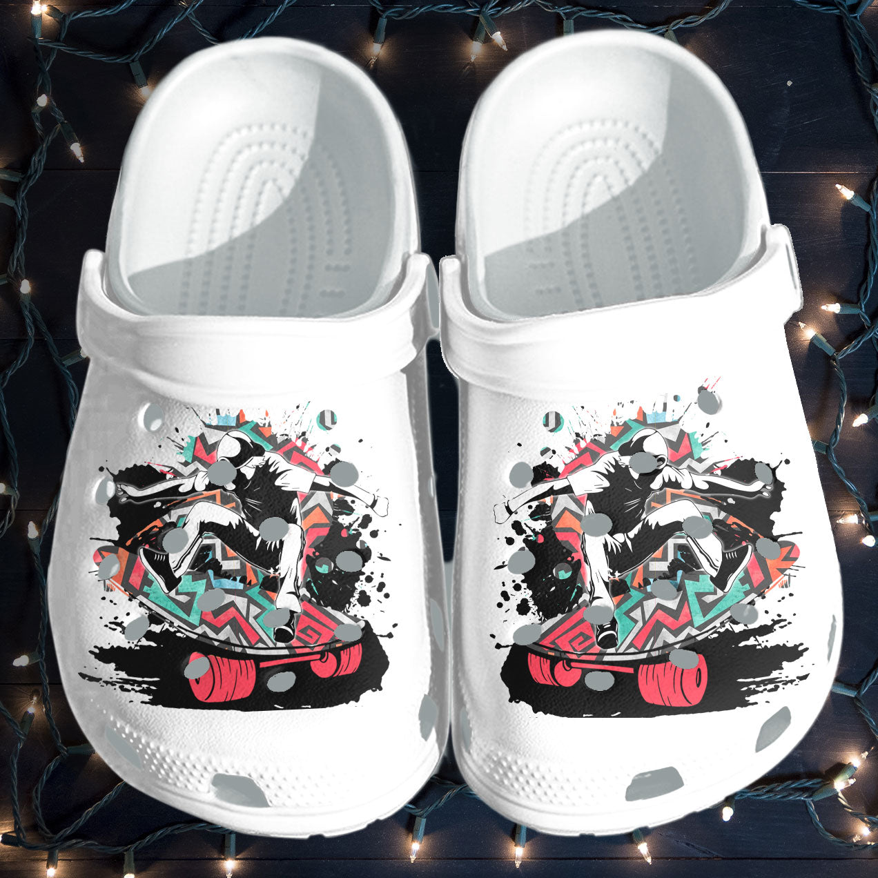 Skateboard Shoes Crocs Clog For Men Women – Skateboard Street Sports Funy Shoes Gifts For Boy Men Son Skateboard Shoes Crocs Clog For Men Women – Skateboard Street Sports Funy Shoes Gifts For Boy Men Son