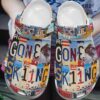 Skiing Crocs Clog Classic Clog Whitesole Gone Skiing Shoes