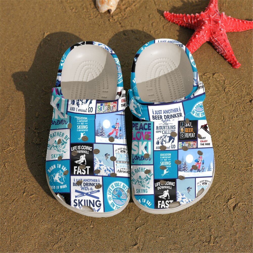 Skiing Personalized Clog Custom Crocs Comfortablefashion Style Comfortable For Women Men Kid Print 3D Skiing Lovers Skiing Personalized Clog Custom Crocs Comfortablefashion Style Comfortable For Women Men Kid Print 3D Skiing Lovers