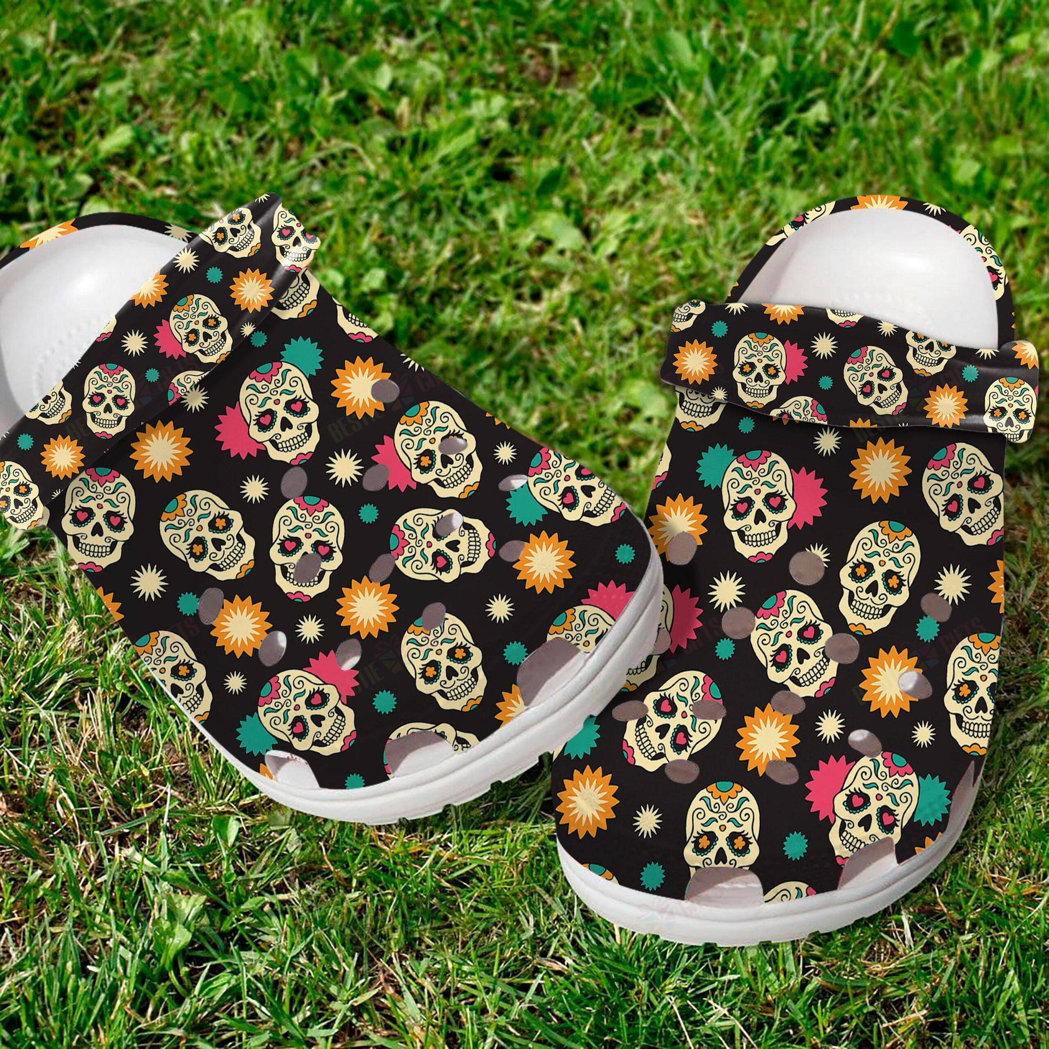 Skull Collection Crocs Clog Classic Clogs Shoes Skull Collection Crocs Clog Classic Clogs Shoes