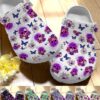 Skull Crocs Clog Classic Clog Whitesole Shining Sugar Skull Shoes