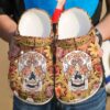 Skull Floral Sku 2192 Crocs Crocband Clog Comfortable For Mens Womens Classic Clog Water Shoes