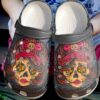 Skull Lady Sku 2179 Crocs Crocband Clog Comfortable For Mens Womens Classic Clog Water Shoes