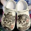 Skull Love Is Immortal Sku 2163 Crocs Crocband Clog Comfortable For Mens Womens Classic Clog Water Shoes