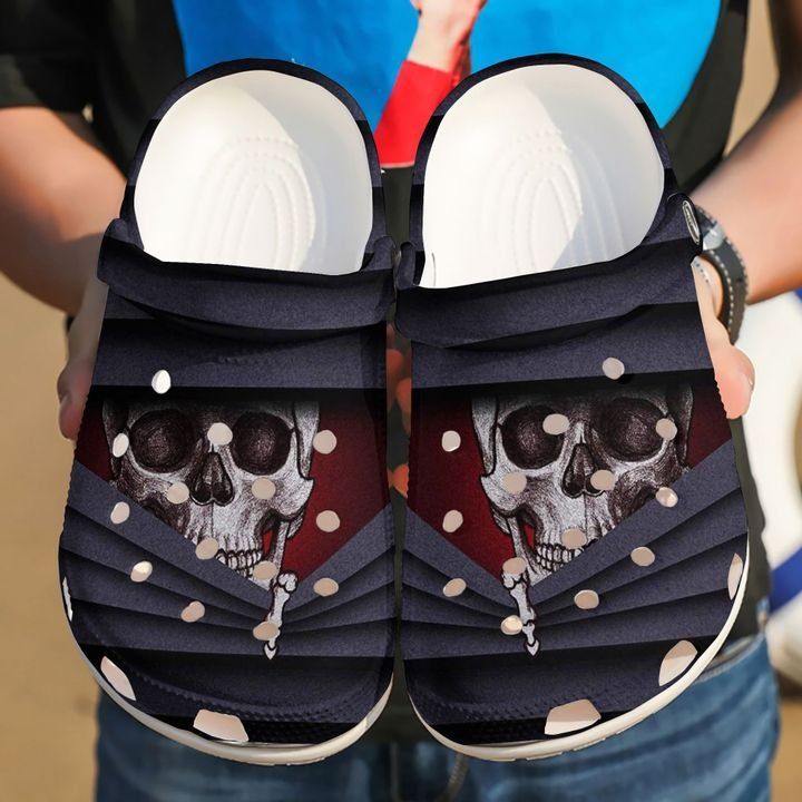 Skull Peeking Sku 2166 Crocs Crocband Clog Comfortable For Mens Womens Classic Clog Water Shoes Skull Peeking Sku 2166 Crocs Crocband Clog Comfortable For Mens Womens Classic Clog Water Shoes