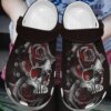 Skull Personalized Clog Custom Crocs Comfortablefashion Style Comfortable For Women Men Kid Print 3D Burning