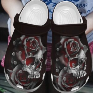 Skull Personalized Clog Custom Crocs Comfortablefashion Style Comfortable For Women Men Kid Print 3D Burning