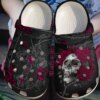Skull Personalized Clog Custom Crocs Comfortablefashion Style Comfortable For Women Men Kid Print 3D Dark Ruby