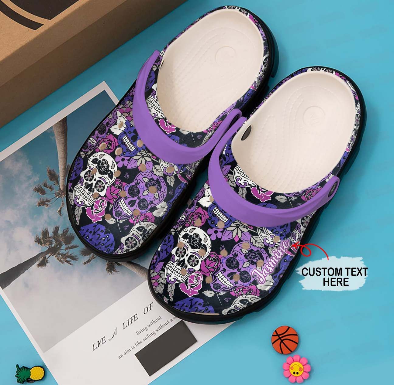 Skull Personalized Clog Custom Crocs Comfortablefashion Style Comfortable For Women Men Kid Print 3D Floral Skull V1 Skull Personalized Clog Custom Crocs Comfortablefashion Style Comfortable For Women Men Kid Print 3D Floral Skull V1