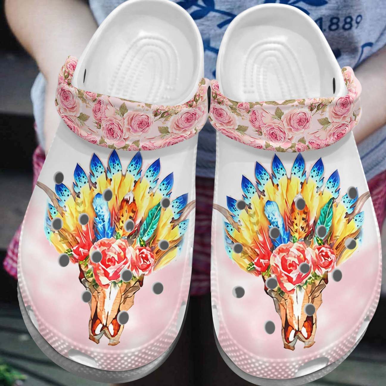 Skull Personalized Clog Custom Crocs Comfortablefashion Style Comfortable For Women Men Kid Print 3D Flower Animal Skull Skull Personalized Clog Custom Crocs Comfortablefashion Style Comfortable For Women Men Kid Print 3D Flower Animal Skull