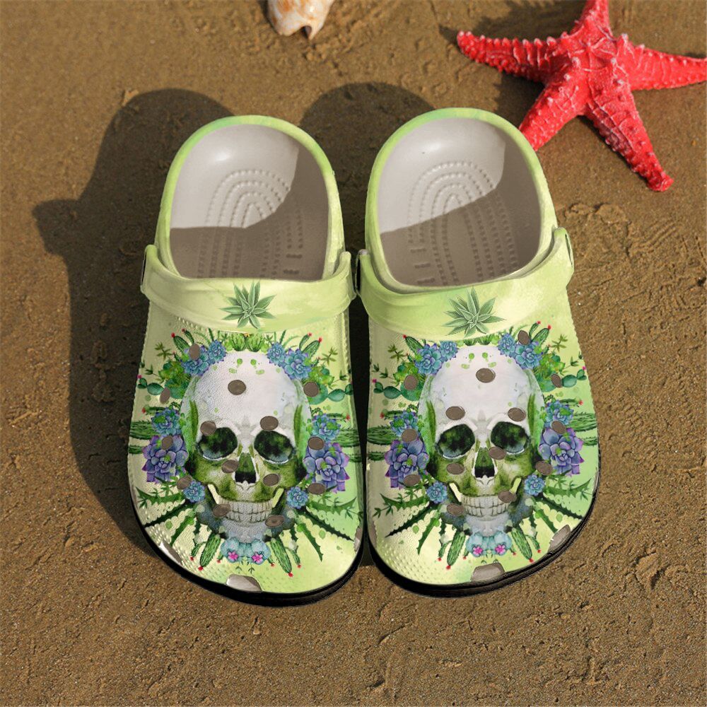 Skull Personalized Clog Custom Crocs Comfortablefashion Style Comfortable For Women Men Kid Print 3D In The Skull Skull Personalized Clog Custom Crocs Comfortablefashion Style Comfortable For Women Men Kid Print 3D In The Skull