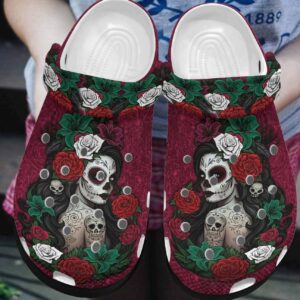 Skull Personalized Clog Custom Crocs Comfortablefashion Style Comfortable For Women Men Kid Print 3D Mysterious Girl