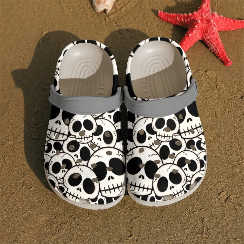 Skull Personalized Clog Custom Crocs Comfortablefashion Style Comfortable For Women Men Kid Print 3D Open Eyes Skull Personalized Clog Custom Crocs Comfortablefashion Style Comfortable For Women Men Kid Print 3D Open Eyes