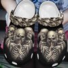 Skull Personalized Clog Custom Crocs Comfortablefashion Style Comfortable For Women Men Kid Print 3D Quiet