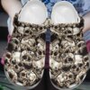Skull Personalized Clog Custom Crocs Comfortablefashion Style Comfortable For Women Men Kid Print 3D Scary Skulls