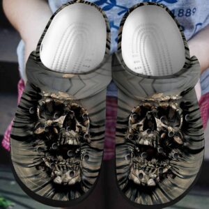 Skull Personalized Clog Custom Crocs Comfortablefashion Style Comfortable For Women Men Kid Print 3D Screaming Skull