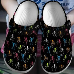 Skull Personalized Clog Custom Crocs Comfortablefashion Style Comfortable For Women Men Kid Print 3D Skeleton Dancing