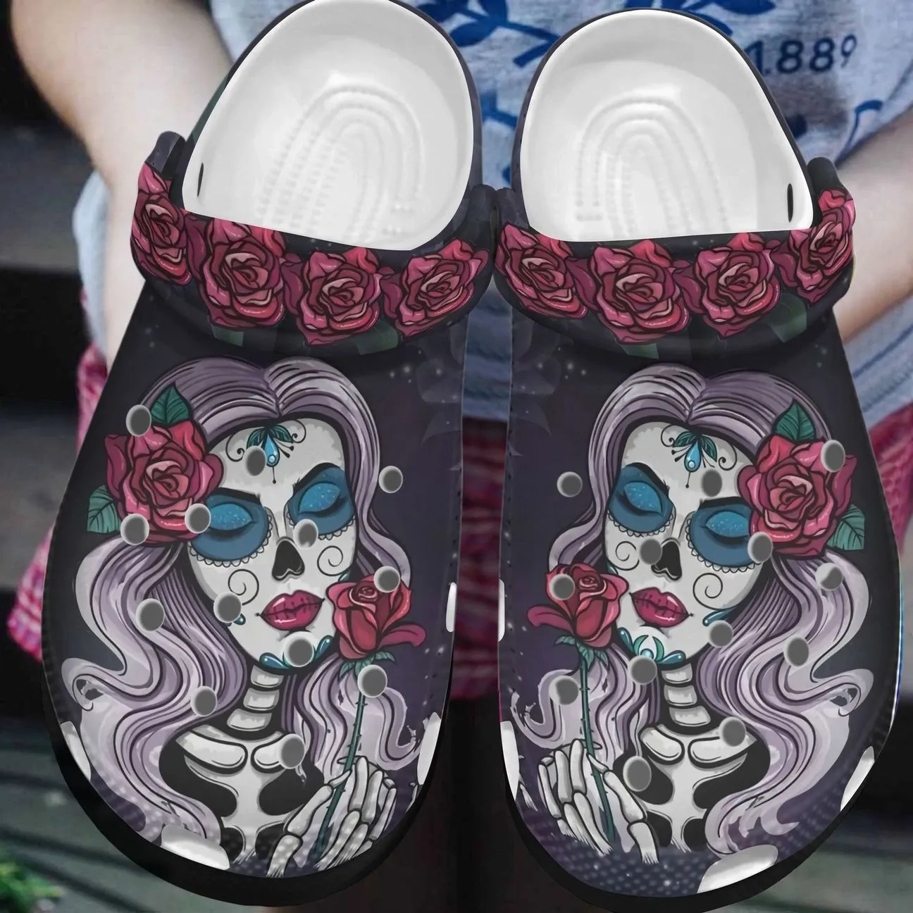Skull Personalized Clog Custom Crocs Comfortablefashion Style Comfortable For Women Men Kid Print 3D Skull 1 Skull Personalized Clog Custom Crocs Comfortablefashion Style Comfortable For Women Men Kid Print 3D Skull 1