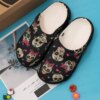 Skull Personalized Clog Custom Crocs Comfortablefashion Style Comfortable For Women Men Kid Print 3D Skull Heart Pattern
