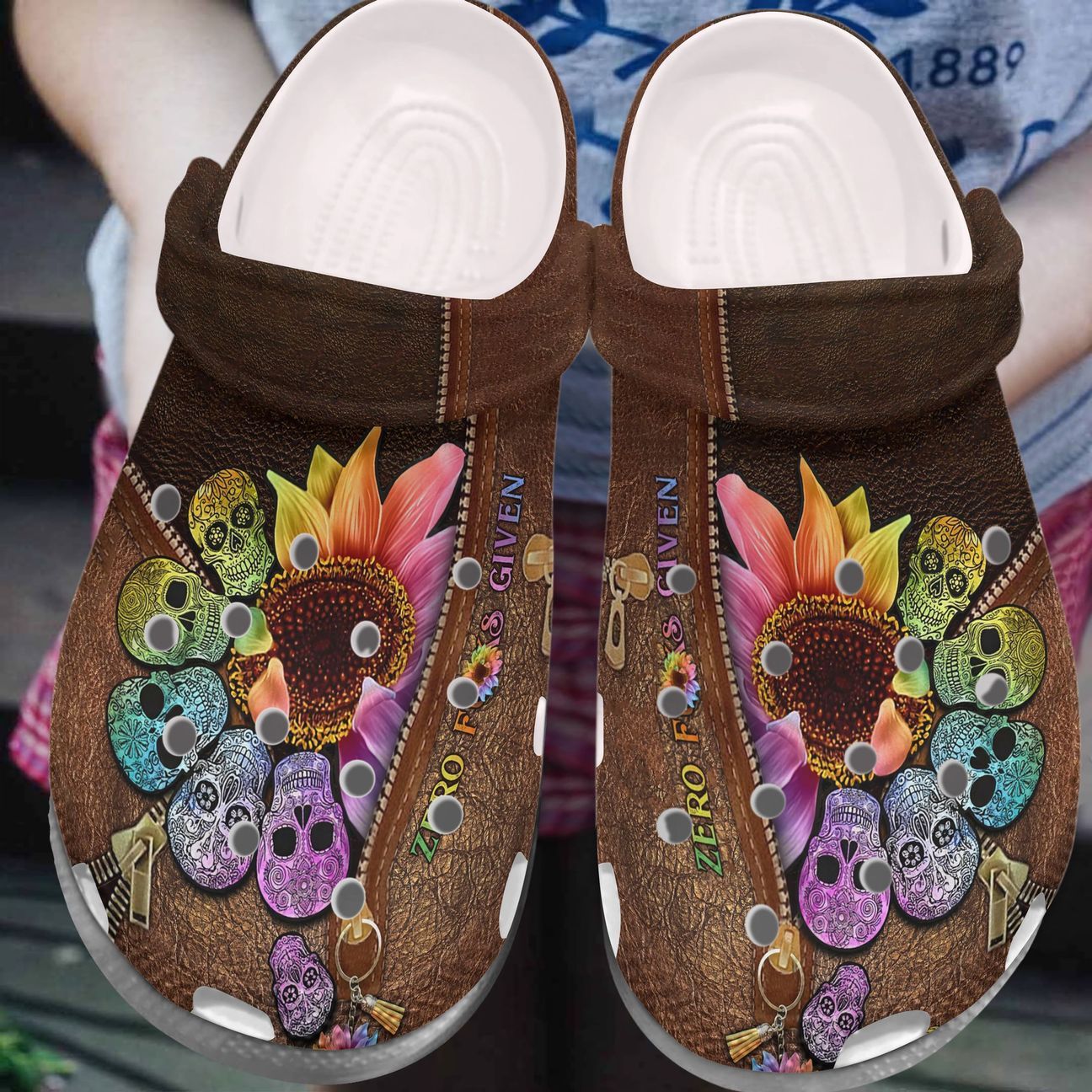 Skull Personalized Clog Custom Crocs Comfortablefashion Style Comfortable For Women Men Kid Print 3D Skull Zip Skull Personalized Clog Custom Crocs Comfortablefashion Style Comfortable For Women Men Kid Print 3D Skull Zip