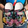 Skull Personalized Floral V2 Sku 2168 Crocs Crocband Clog Comfortable For Mens Womens Classic Clog Water Shoes