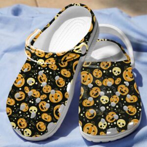 Skull Pumpkin Crocs Clog Classic Clogs Shoes