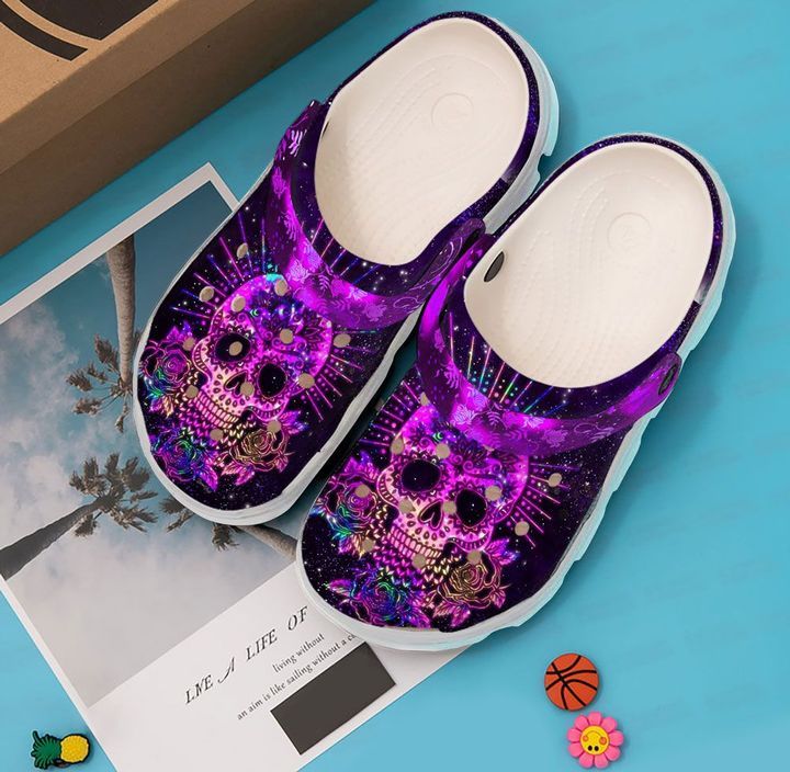 Skull Purple Sku 2174 Crocs Crocband Clog Comfortable For Mens Womens Classic Clog Water Shoes Skull Purple Sku 2174 Crocs Crocband Clog Comfortable For Mens Womens Classic Clog Water Shoes