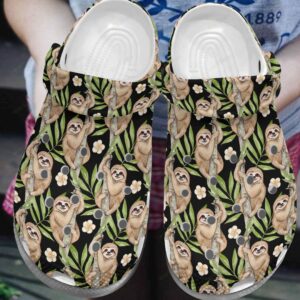 Sloth Crocs Clog Classic Clog Brown Sloth Shoes
