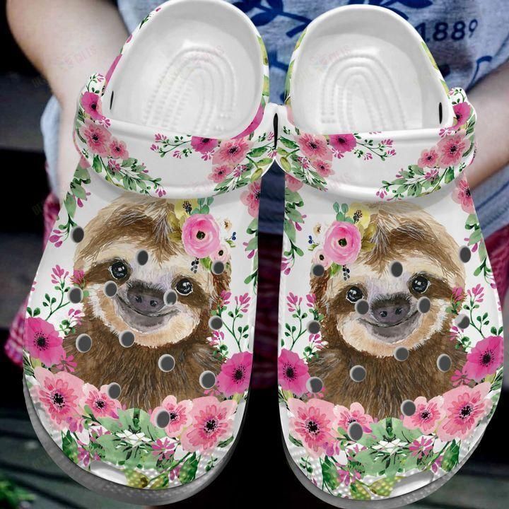 Sloth Crocs Clog Classic Clog Flower Sloth Shoes Sloth Crocs Clog Classic Clog Flower Sloth Shoes